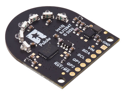 3-Channel Wide FOV Time-of-Flight Distance Sensor Using OPT3101 (No Headers)