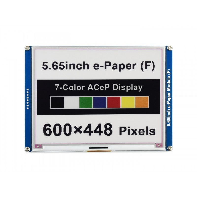 5.65inch ACeP 7-Color E-Paper E-Ink Display Module, 600×448 Pixels