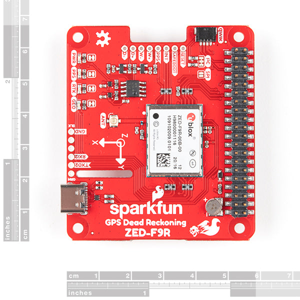 SparkFun GPS-RTK Dead Reckoning pHAT for Raspberry Pi Product Code: SFES GPS-16475