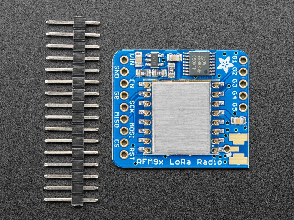 Adafruit RFM96W LoRa Radio Transceiver Breakout - 433 MHz - RadioFruit