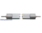 78:1 Metal Gearmotor 20Dx43L mm 6V CB with Extended Motor Shaft
