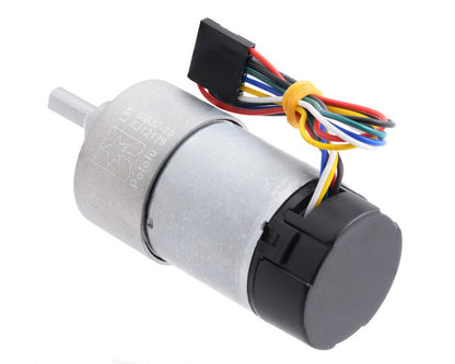 30:1 Metal Gearmotor 37Dx68L mm 12V with 64 CPR Encoder (Helical Pinion)