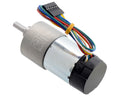 131:1 Metal Gearmotor 37Dx73L mm 24V with 64 CPR Encoder (Helical Pinion)
