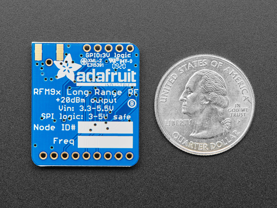 Adafruit RFM96W LoRa Radio Transceiver Breakout - 433 MHz - RadioFruit