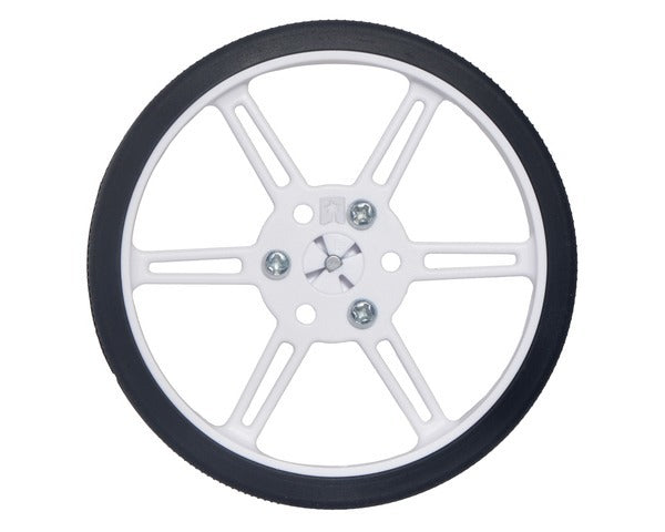 Pololu Multi-Hub Wheel w/Inserts for 3mm and 4mm Shafts - 80×10mm, Black, 2-Pack