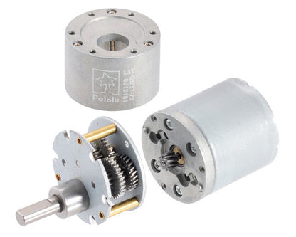 50:1 Metal Gearmotor 37Dx70L mm 12V with 64 CPR Encoder (Helical Pinion)