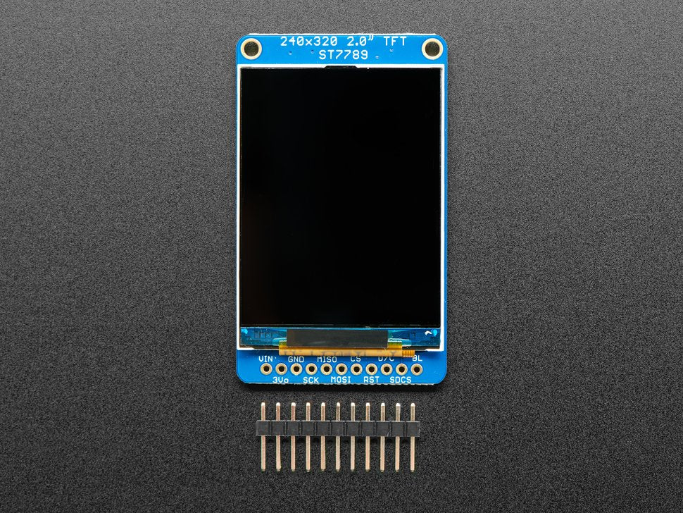 2.0" 320x240 Color IPS TFT Display with microSD Card Breakout