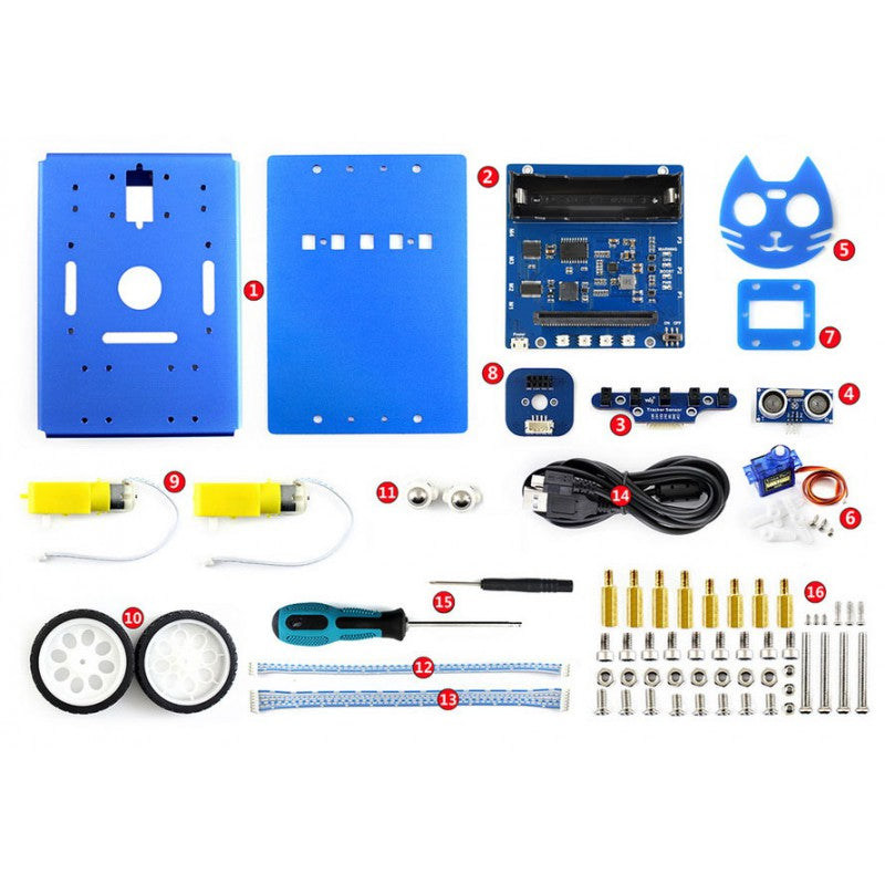 KitiBot 2WD robot building kit for micro:bit