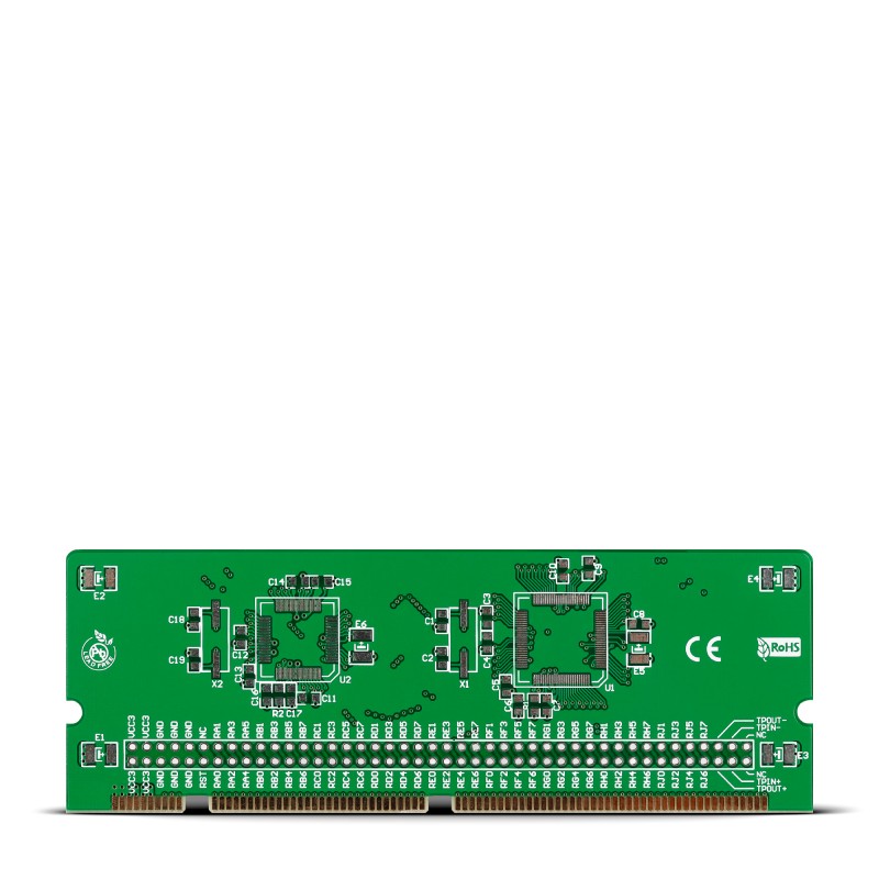 LV18F v6 64-100-pin Ethernet TQFP MCU Card Empty PCB