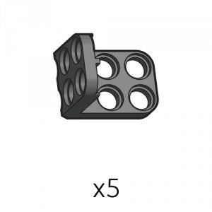 Bracket-Dual-S (SPL-2b2(K)) 5pcs