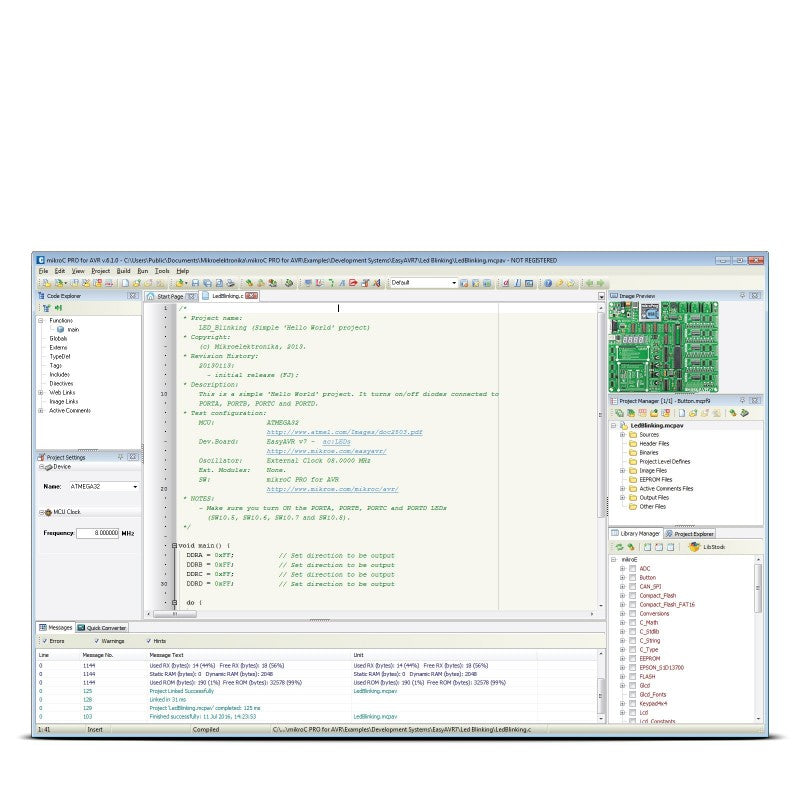 mikroC PRO for AVR USB Dongle
