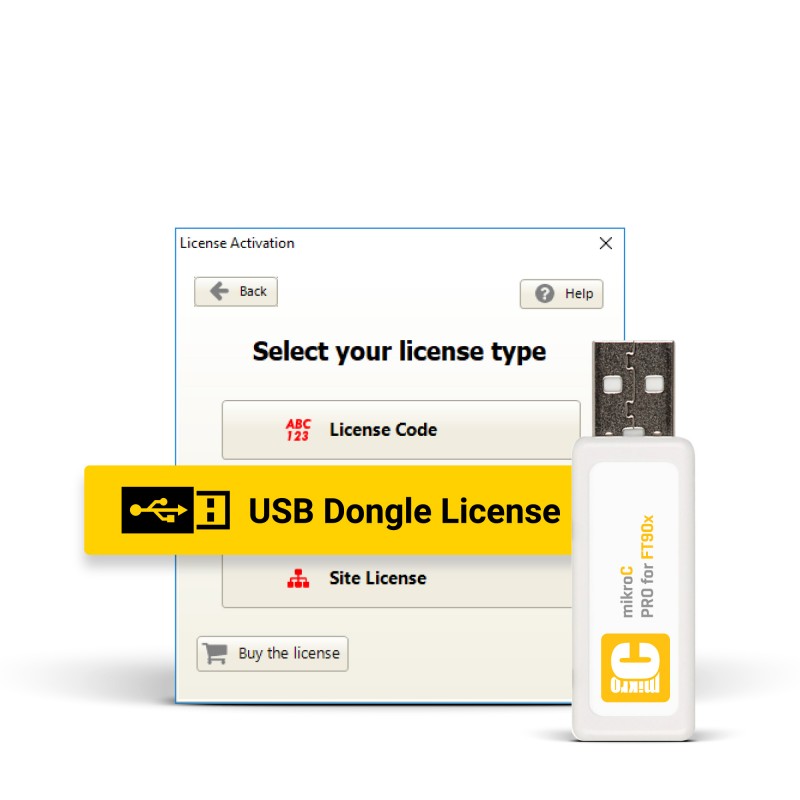 mikroC PRO for FT90x USB Dongle