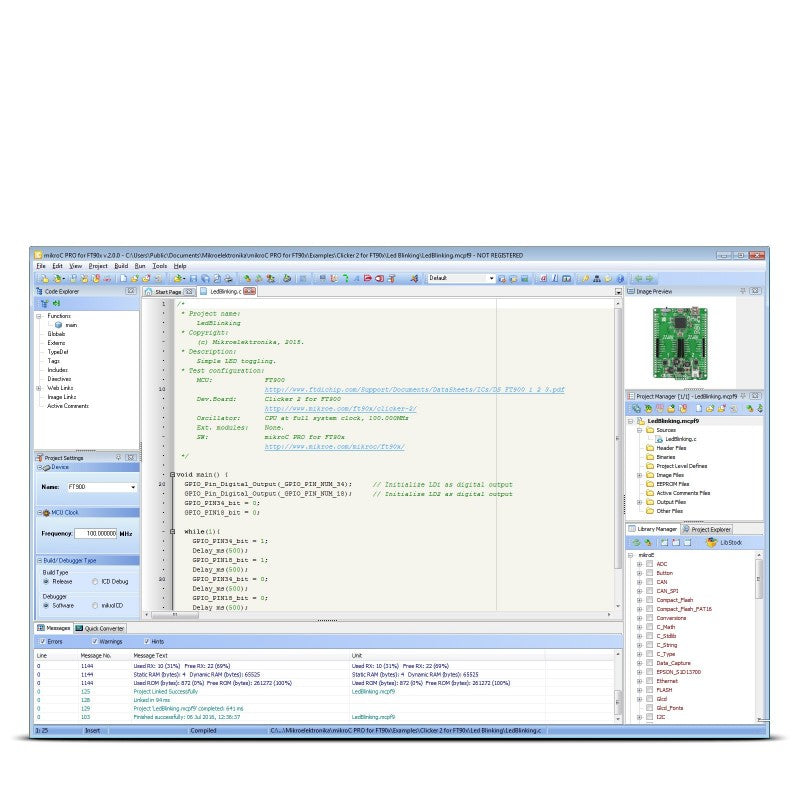mikroC PRO for FT90x USB Dongle