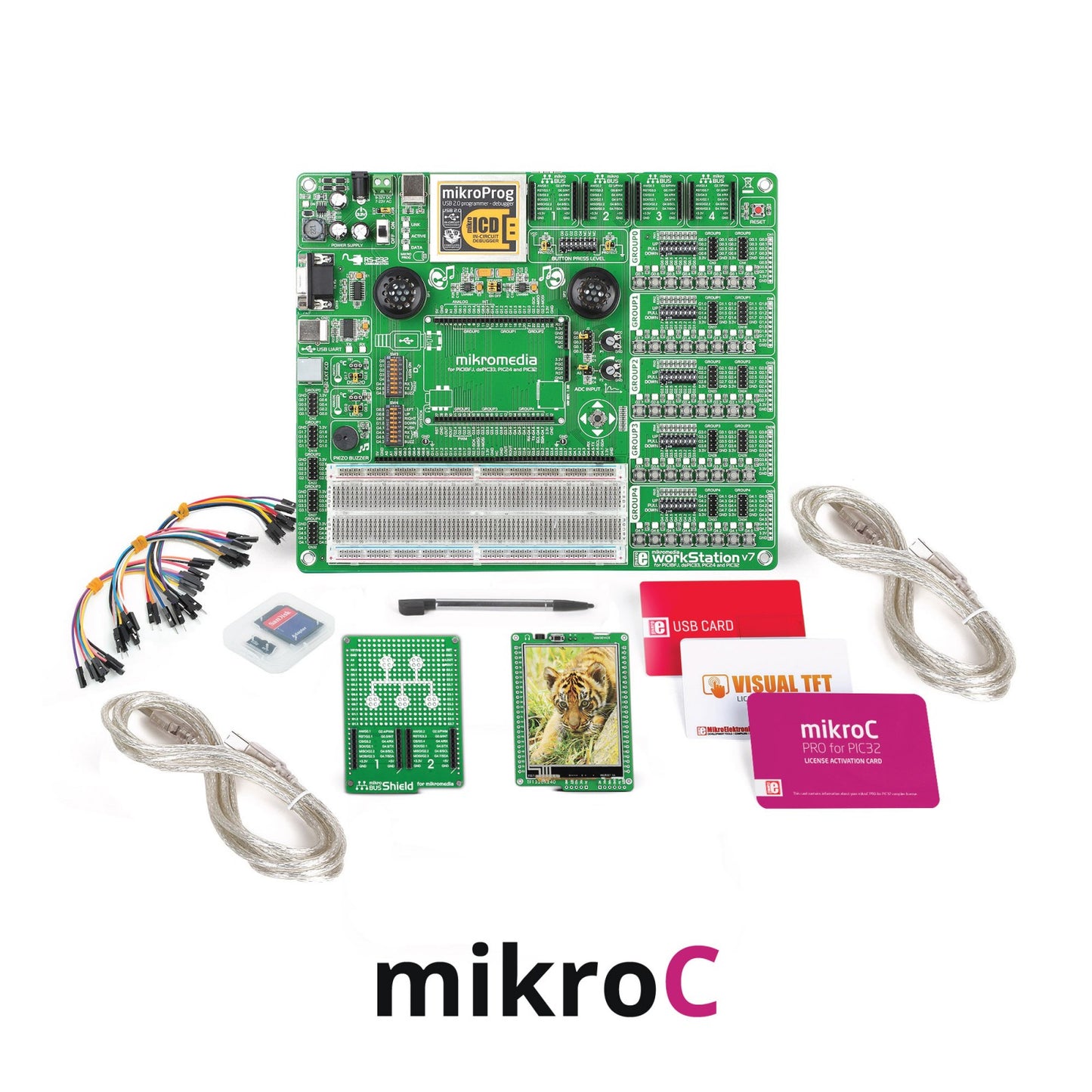 mikroLAB for mikromedia - PIC32 mikroC