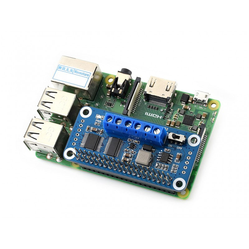 Motor Driver HAT for Raspberry Pi, I2C Interface