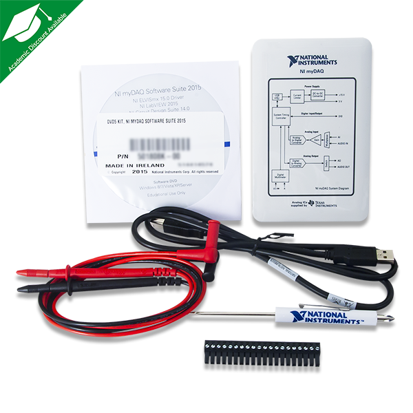 NI myDAQ with LabVIEW and Multisim Student Edition Software License – MGSL