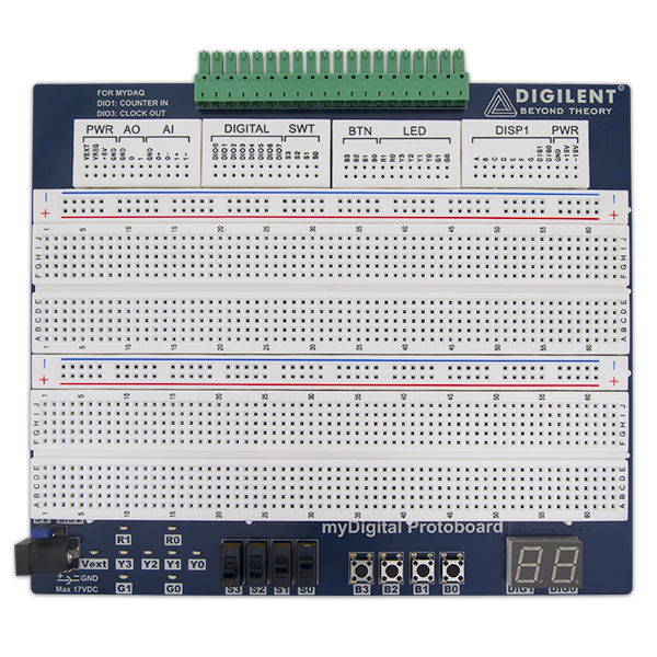 myDigital Protoboard for NI myDAQ & myRIO
