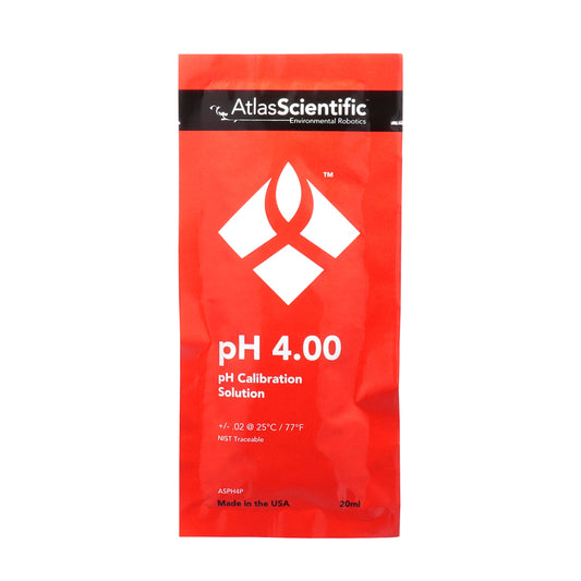 Atlas Scientific pH 4.00 Calibration Solution Pouch