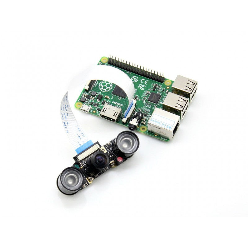 RPi Camera (H), Fisheye Lens, Supports Night Vision
