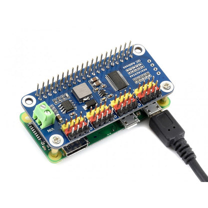 Servo Driver HAT for Raspberry Pi, 16-Channel, 12-bit, I2C